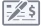 A pen is writing on a check with a dollar sign.